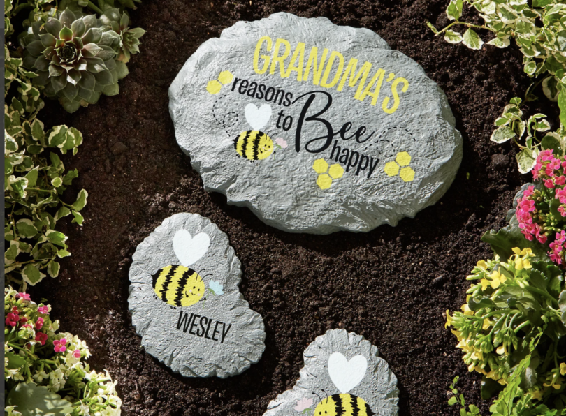 gorgeous garden stones, grandma garden stone